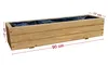 Drevený kvetináč s dĺžkou 90 cm – balkónový kvetináč odolný Náhľad obrázku produktu 2