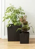 HowHomely Blumentopf Flore 19 cm Höhe, Pflanzkübel, Schwarz Produktbild-Vorschau 5