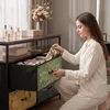 INONEFT TV-kast met 4 lades, LED-verlichting, open vakken, Productafbeelding-voorbeeld 9