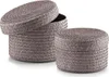 ZELLER Set de cupcakes avec couvercle gris 16x10cm et Voir les images du produit 1