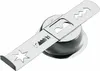 A close-up studio shot of a metal attachment for a meat grinder. Produktbild-Vorschau