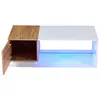 STILVORA Couchtisch 105x50x36cm mit LED-Lichtleiste und Produktbild-Vorschau 9