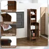GOPLUS Badezimmerschrank schmal, Badschrank mit 3-stufig Produktbild-Vorschau 5