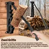 Eikuavons Manueller Holzspalter zur Wandmontage, Schwarz, Produktbild-Vorschau 6
