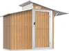 vidaXL Geräteschuppen Braun 270x130x208,5 cm Verzinkter Produktbild-Vorschau 1