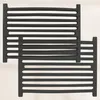 Two black metal grates are shown against a white background. Produktbild-Vorschau