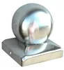 Edelstahl Pfostenhaube 120 mm Kugel Kappe Form Produktbild-Vorschau 2