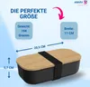 A lunchbox with dimensions and weight information displayed. Produktbild-Vorschau