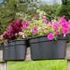 Geländer Blumenkasten Flowerclip XL 2er Set - Pflanzkasten Produktbild-Vorschau 1