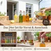 gouveo 24er Set Glasflasche 250 ml eckig mit Produktbild-Vorschau 2
