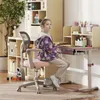 GOPLUS Schreibtischstuhl Kinder, höhenverstellbarer Produktbild-Vorschau 8