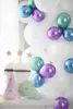Balony lateksowe Glossy, Chrome, Niebieskie, 12cm, 50 szt. Podgląd zdjęcia produktu 2