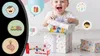 Dřevěný vláček s čísly vzdělávací vlak pro děti lokomotiva Náhled obrázku produktu 8
