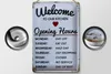Blechschild Spruch 20x30cm welcome to our Kitchen Opening Produktbild-Vorschau 3
