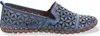 Gemini Damen Slipper Leder Mokassin floral Blumen Cutouts Produktbild-Vorschau 14