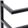vidaXL Vešiak na uteráky čierny 24x12x48 cm Oceľ Náhľad obrázku produktu 6