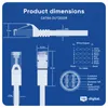 hb-digital RJ45 Patchkabel CAT 6a Outdoor S/FTP PVC PE 20m Produktbild-Vorschau 9