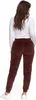 Bequeme Damen-Velours-Trainingsanzughose Mit Hohem Bund Und Produktbild-Vorschau 12