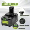 Ryobi 18V Ersatzakku 6,0 Ah, Li-Ion Akku für Ryobi ONE+ Produktbild-Vorschau 4