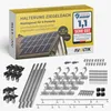 Solar Halterung Ziegeldach Montageset mit Klemmen Schwarz Produktbild-Vorschau 1