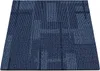 A close-up, angled view of a blue carpet tile with a striped pattern. Produktbild-Vorschau