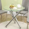 HOMCOM Eettafel, eikenhouten eettafel voor de eetkamer of Productafbeelding-voorbeeld 2