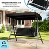 COSTWAY Hollywoodschaukel 3-Sitzer, Gartenschaukel mit Produktbild-Vorschau 4