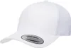 A white trucker cap with a mesh back is shown against a white background. Anteprima dell’immagine prodotto