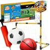 WOOPIE Set di porte da basket 2 in 1 + palloni e pompa Anteprima dell’immagine prodotto 1