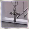 Halskette mit Kreuzanhänger aus Silber für Herren. Produktbild-Vorschau 9