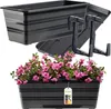 KADAX Blumenkasten mit Untersatz und Balkonkastenhalterung Produktbild-Vorschau 1