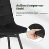 EUGAD Esszimmerstühle drehbar 4er Set, Wohnzimmerstuhl, für Produktbild-Vorschau 7