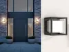LED Außenwandleuchte Schwarz, 17x15cm Produktbild-Vorschau 4