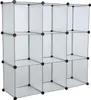 Regalsystem Würfelregal Steckregal 9 Fächer Stufenregal DIY Produktbild-Vorschau 2