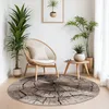 TT Home Teppich Modern Edel Mit Konturenschnitt Baumstamm Produktbild-Vorschau 1