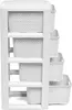Ratanový kúpeľňový stojan s košíkmi 4 X 7L White Náhľad obrázku produktu 9