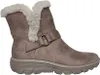 A single taupe winter boot with faux fur trim is shown against a white background. Voir les images du produit