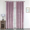Verdunkelungsvorhang Samt weich Altrosa 140x225 cm Ösen Produktbild-Vorschau 8