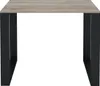 A table with a wooden top and black legs, presented on a white background. Náhled obrázku produktu