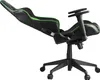 A black and green gaming chair is shown from the side, with the backrest reclined. Náhľad obrázku produktu