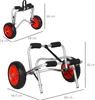 Kajakwagen Kanuwagen klappbar – klappbar, Aluminiumrahmen Produktbild-Vorschau 4
