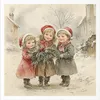 Set de papier de riz - Vintage Enfants, Noël - RSM184 - Itd Voir les images du produit 8