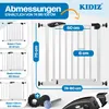 KIDIZ® Schutzgitter für Treppen & Tür, Auto Close, 90° Produktbild-Vorschau 2