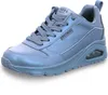A single blue Skechers sneaker is shown from a side-angle on a white background. Náhľad obrázku produktu