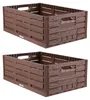 Skládací skříňka ve vzhledu dřeva - 60 cm x 40 cm ( 2 kusy Náhled obrázku produktu 1