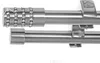 Gardinenstange Ø 20mm Metall in Edelstahl Look 2-läufig Produktbild-Vorschau 1