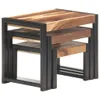 vidaXL Tables d'ensemble 3 pcs. Bois massif Voir les images du produit 9