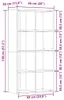vidaXL Bücherregal Altholz-Optik 66x30x130 cm Holzwerkstoff Produktbild-Vorschau 8