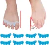 4 páry Toe Separator Silica Gel 2-Toe Seperater Correction Náhled obrázku produktu 4