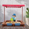 Holzsandkasten mit Abdeckung, Kindersandkasten, Modern Produktbild-Vorschau 5